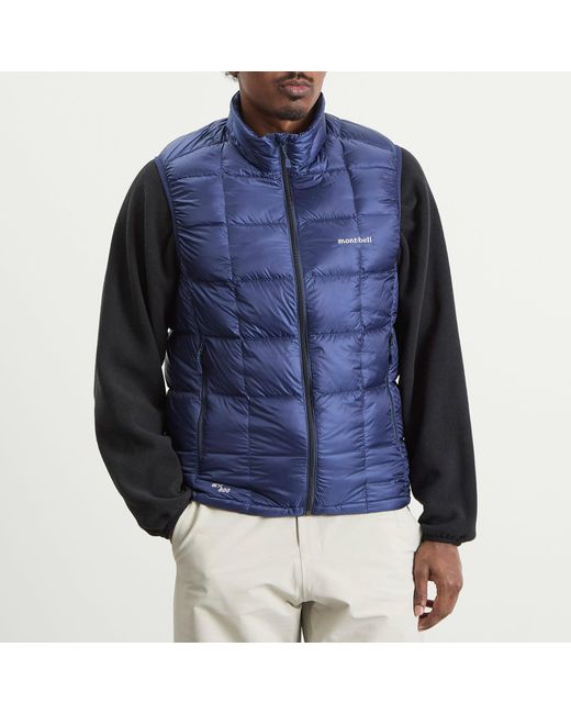 Montbell Blue Superior Down Vest for men