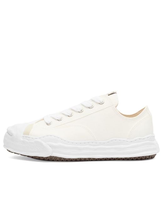 Maison Mihara Yasuhiro White Peterson 23 Original Sole Toe Cap Lowcut Canvas S Sneakers for men