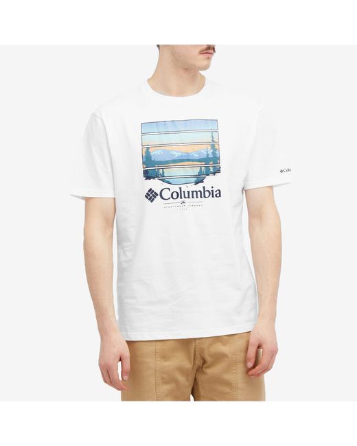 Columbia White Path Lake Vista Graphic Ii T-Shirt for men