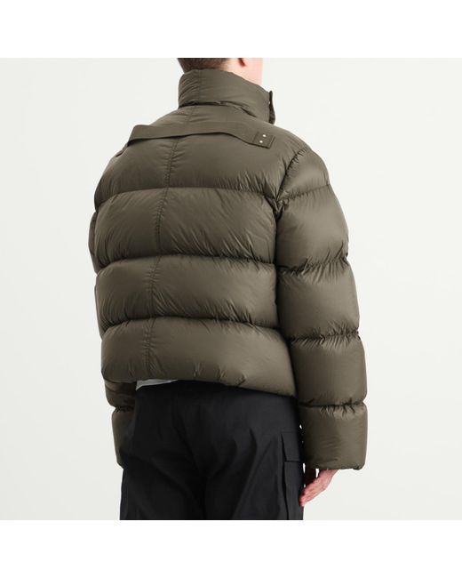 Rick Owens Green Light Nylon Down Turtle Jacket for men