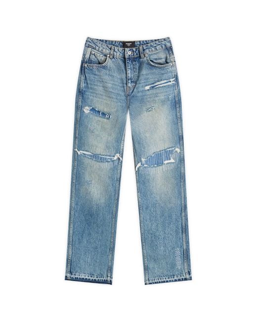 Represent Blue End. X R3 Baggy Destroyer Denim for men