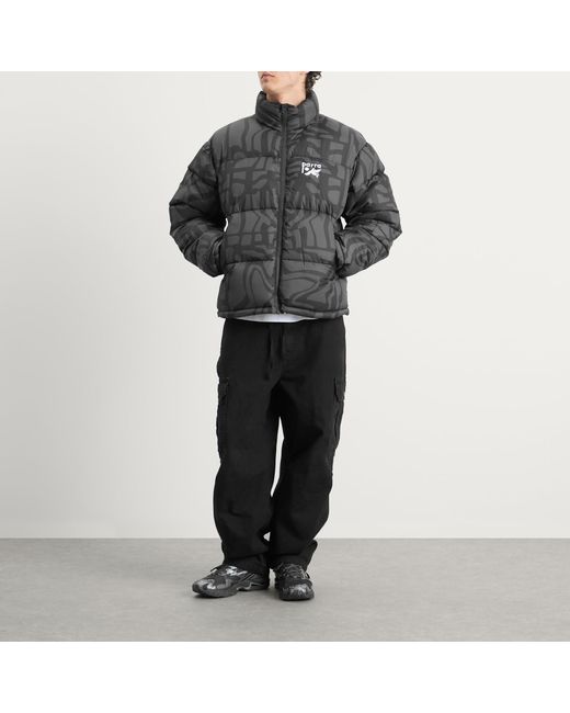 by Parra Gray Broken Ftp Puffer Jacket for men