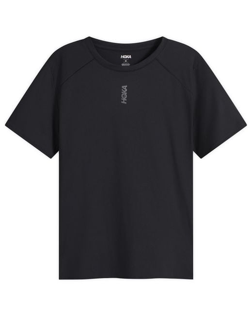 Hoka One One Black Everyrun Short Sleeve for men