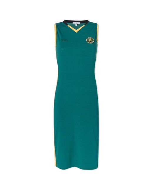 Miaou Green Nora Zip Front Dress