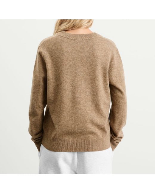 Entire studios Brown Knitted V-Neck Jumper