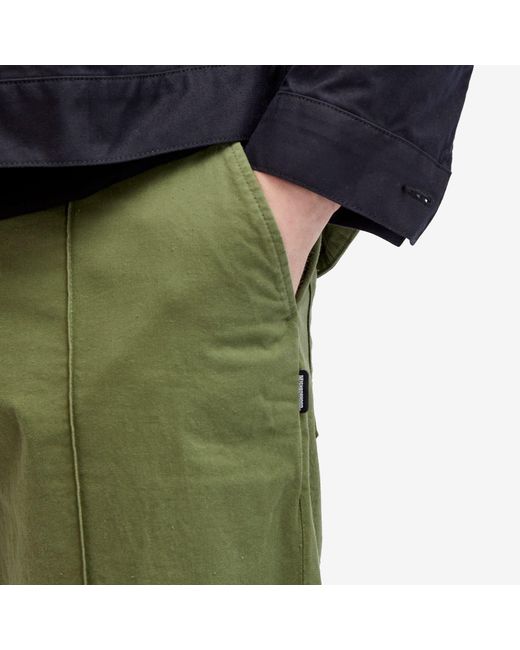 Neighborhood Green Pin Tuck Trousers for men