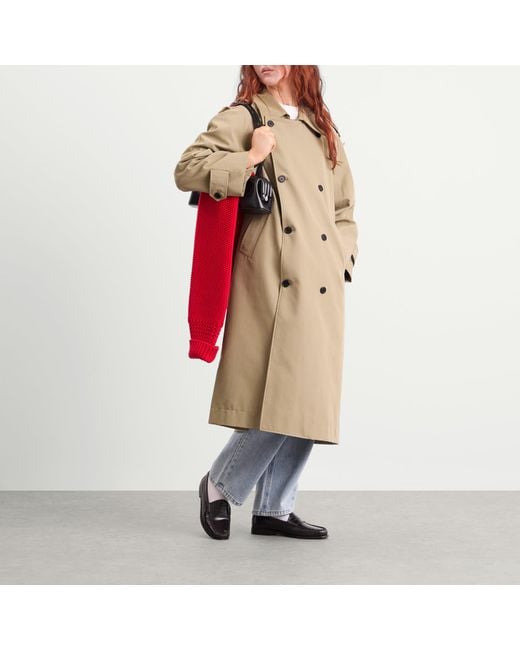 DUNST Natural Oversized Trench Coat