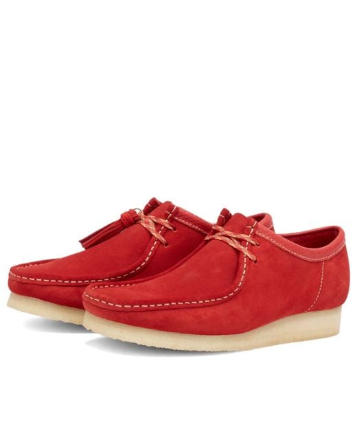 Clarks Red Wallabee for men