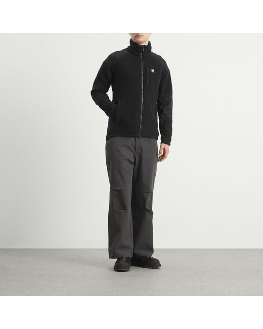 66 North Black Tindur Technical Shearling Jacket for men