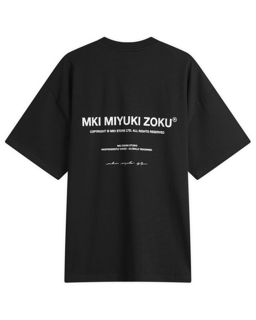 MKI Miyuki-Zoku Black Design Studio T-Shirt for men