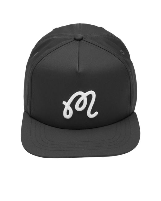 Malbon Black M Snap Back Cap for men
