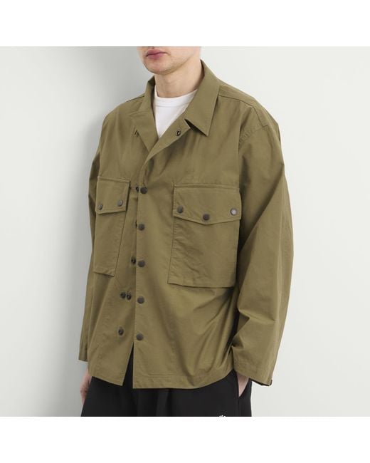 Needles Green Cotton Ripstop Field Jacket for men