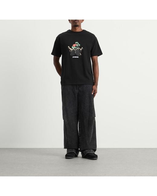 Postalco Black Forbidden Fruit T-Shirt for men