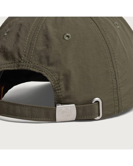 Human Made Green 5 Panel Nylon Cap for men