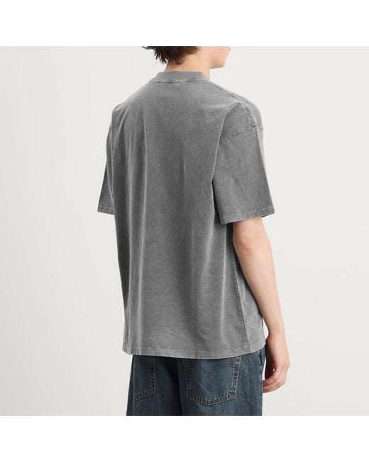 Represent Gray Script Logo T-Shirt for men