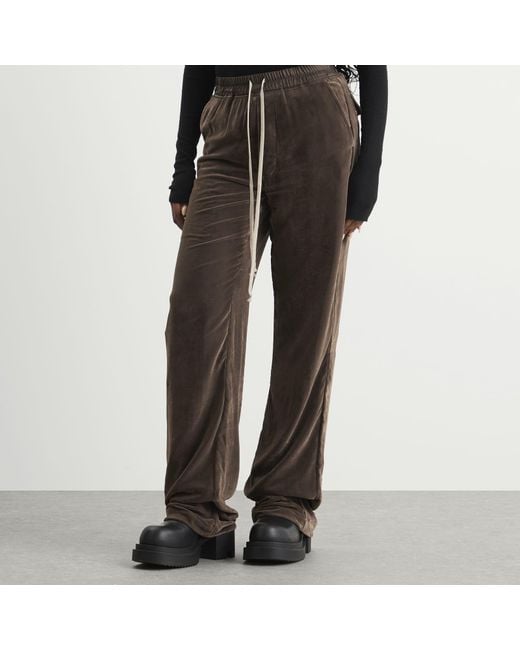 Rick Owens Brown Dietrich Drawstring Trousers