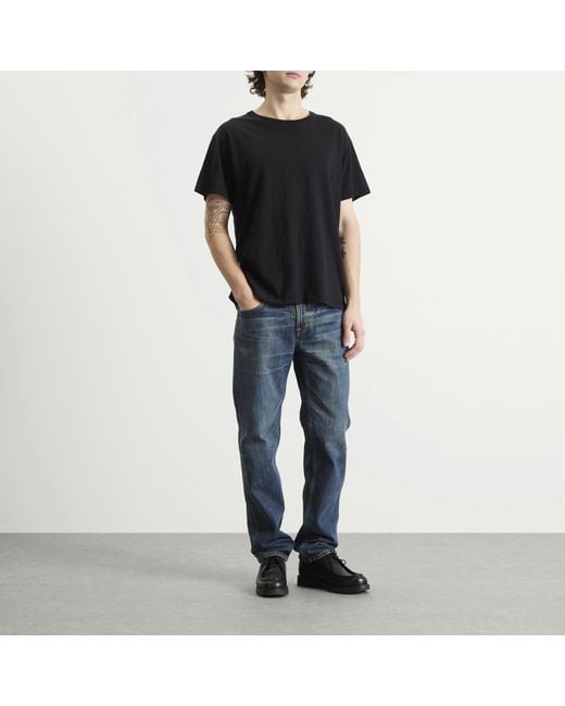 Nudie Jeans Blue Gritty Jackson Straight Leg Jeans for men