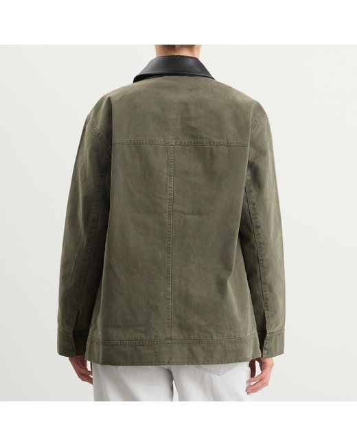 Anine Bing Green Sean Wax Jacket