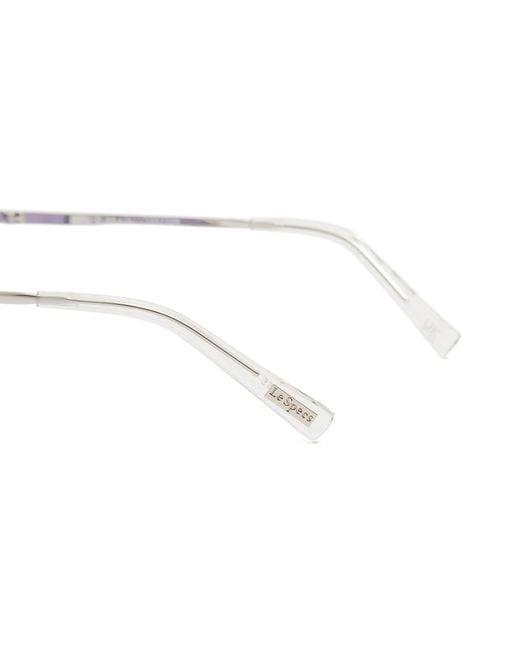 Le Specs White Love Train Sunglasses