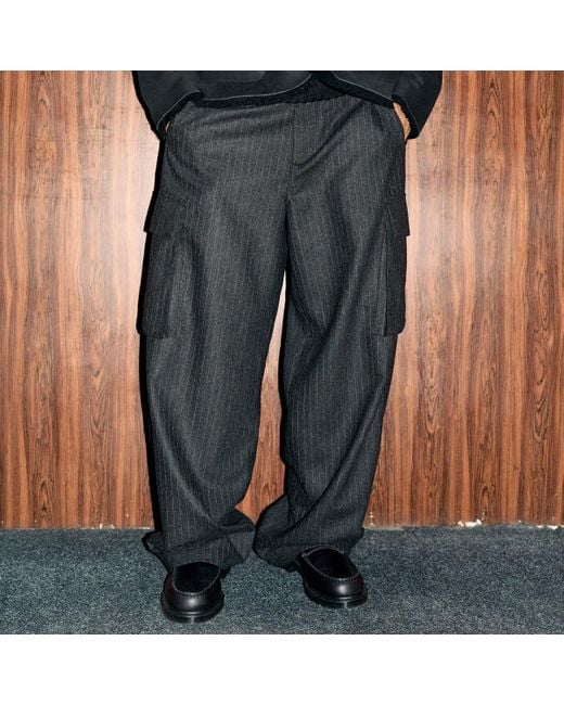 YMC End. X Stoosh Cargo Trouser in Grey Lyst UK