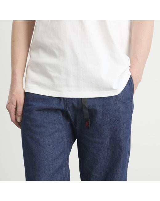 Gramicci Blue Straight Fit Denim G-Pant for men