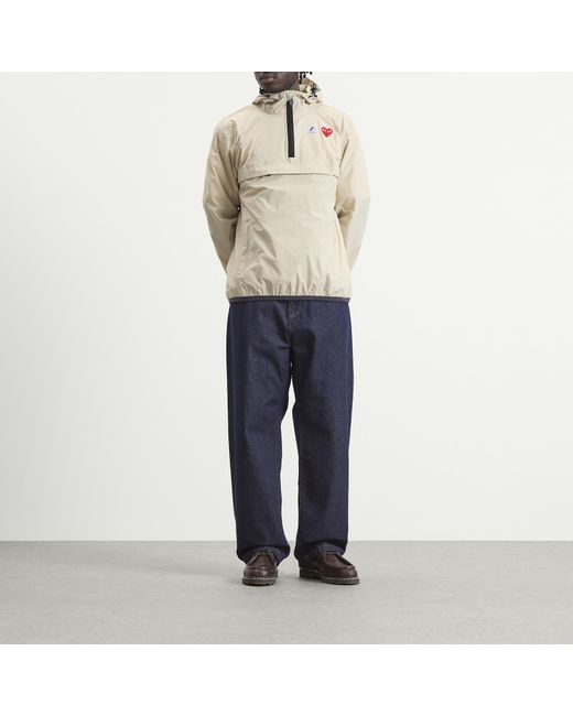 COMME DES GARÇONS PLAY Natural X K-Way Half Zip Packable Jacket for men