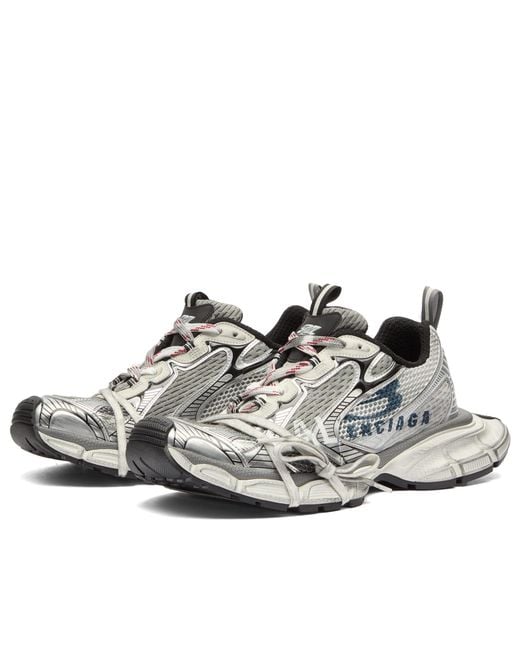 Balenciaga White 3Xl Split Logo Sneaker for men
