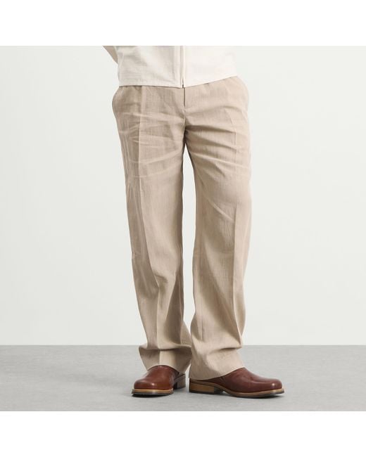 Jacquemus Natural Cruising Cotton Linen Trouser for men
