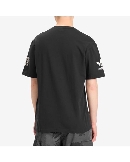 Adidas Black 90S Football T-Shirt for men