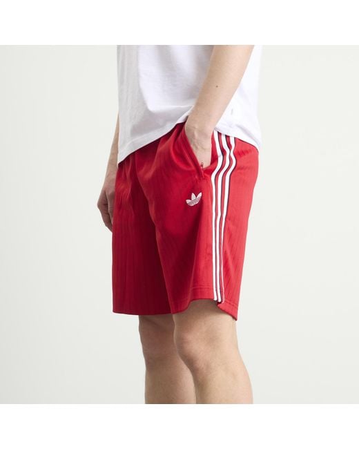 Adidas Red Firebird Shorts for men