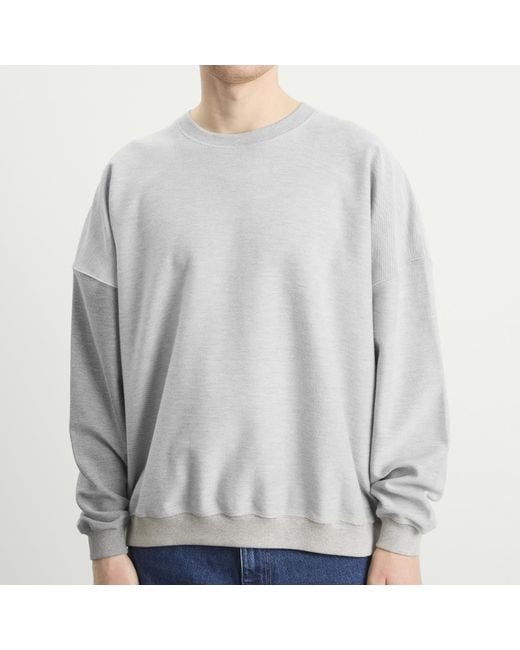 EBIT Gray Bi-Colour Sweatshirt for men