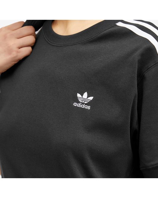Adidas Originals Black 3-stripes T-shirt