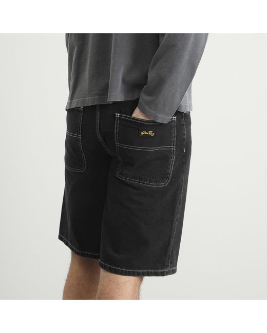 Stan Ray Black Wide 5 Denim Shorts for men