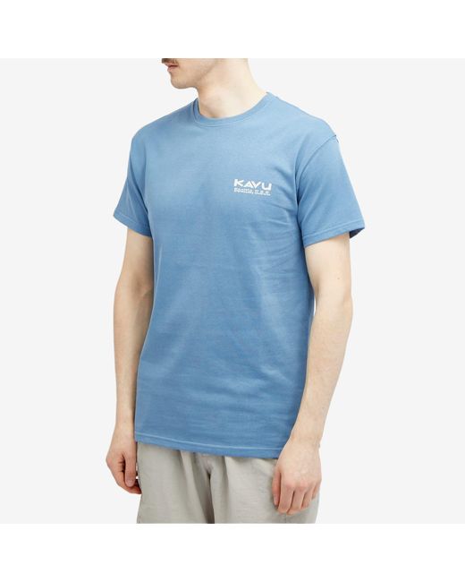 Kavu Blue Botanical Society T-Shirt for men