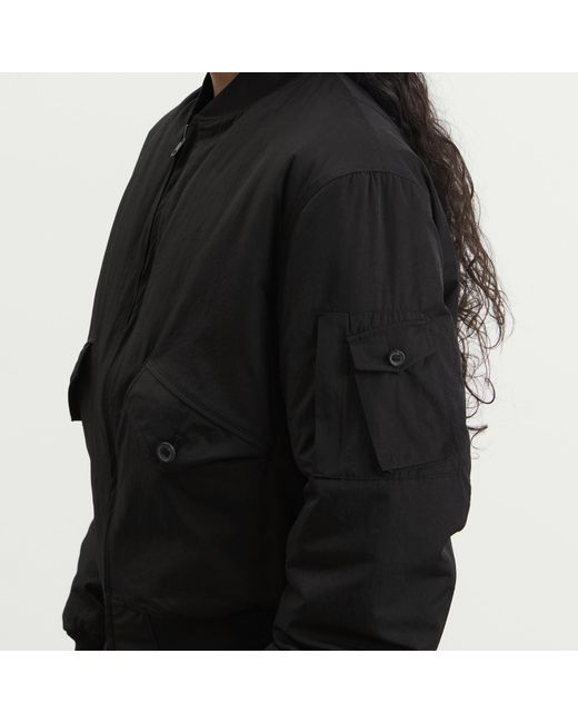 Y-3 Black Nylon Bomber Jacket for men