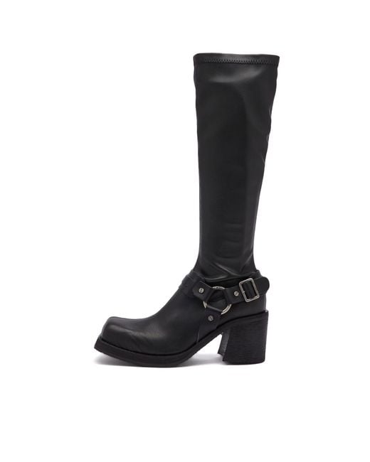 Acne Black Biker Boot
