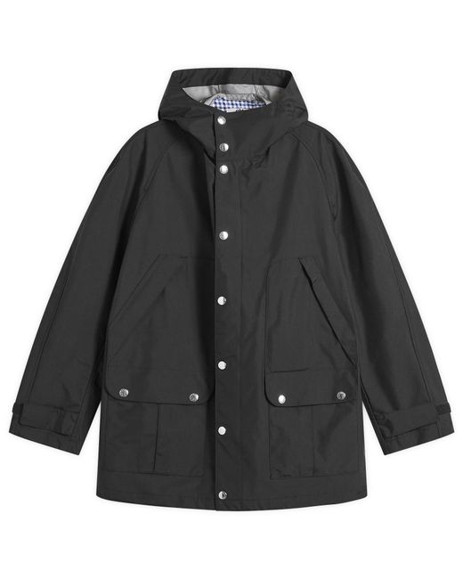 Junya Watanabe Black Nylon Laminated Mackintosh Jacket for men