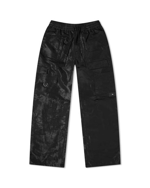 Y-3 Gray Lined Rips Pants for men
