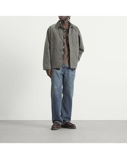 Nudie Jeans Blue Tuff Tony Wide Leg Jeans for men