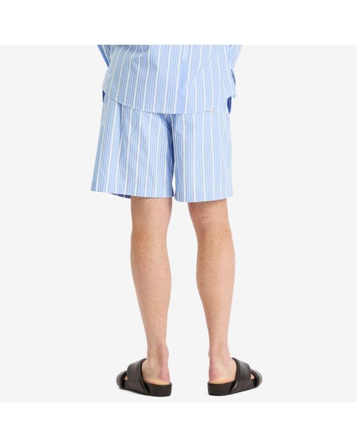 Jacquemus Blue Stripe Shorts for men