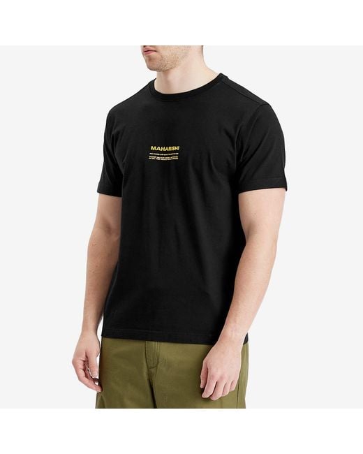 Maharishi Black Less Dangerous T-Shirt for men