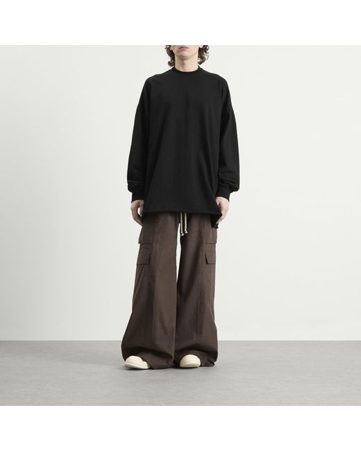 Rick Owens Black Long Sleeve Tommy T T-Shirt for men