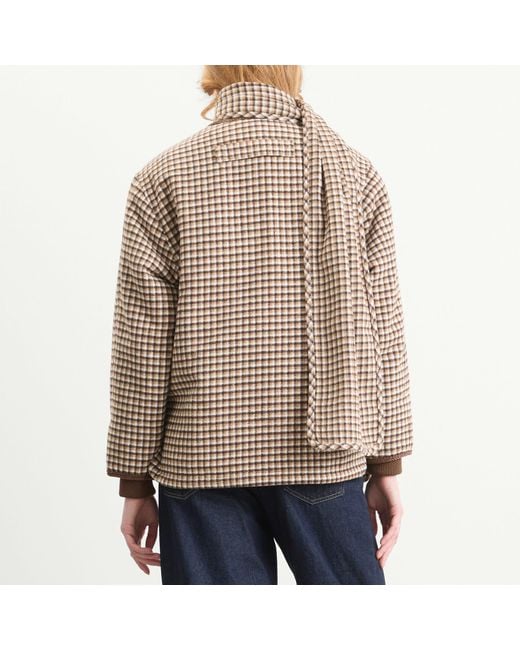 House Of Sunny Brown Retro Blanket Jacket