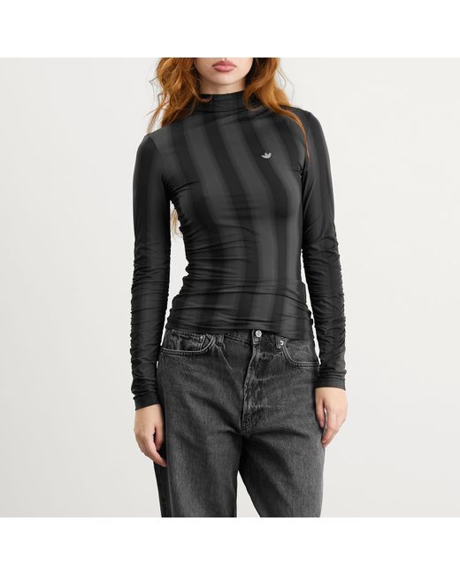 Adidas Black Long-Sleeved Top