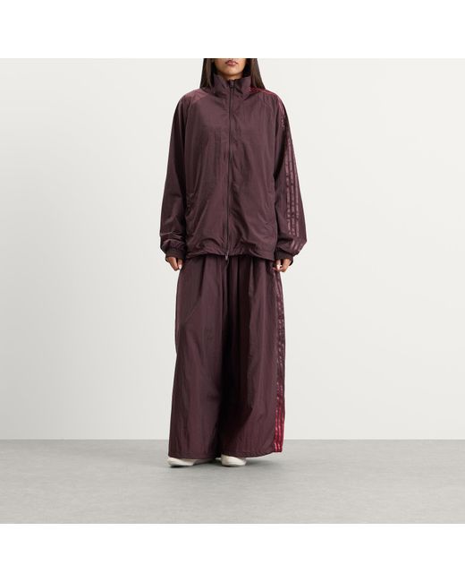 Y-3 Purple Gradient Stripes Nylon Track Top
