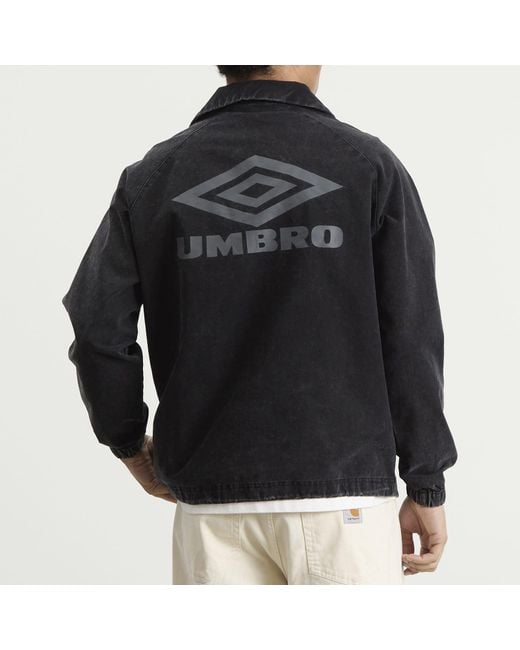 Umbro Black Washed Drill Top for men