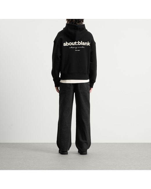 About Blank Black Box Logo Hoodie for men