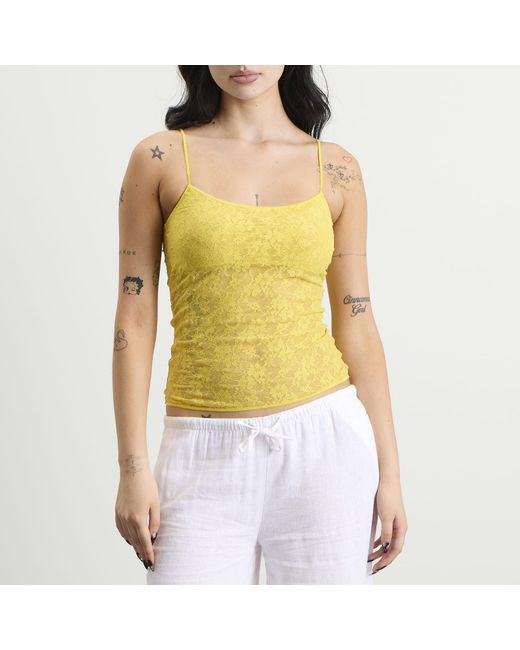 Fruity Booty Yellow Lace Vest