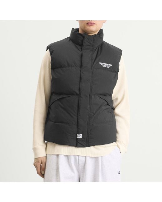 Neighborhood Black Classic Down Vest for men