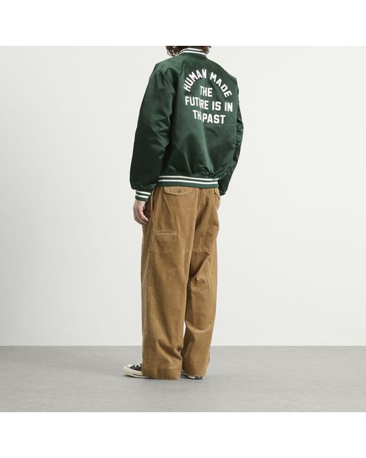 Human Made Green Nylon Stadium Jacket for men